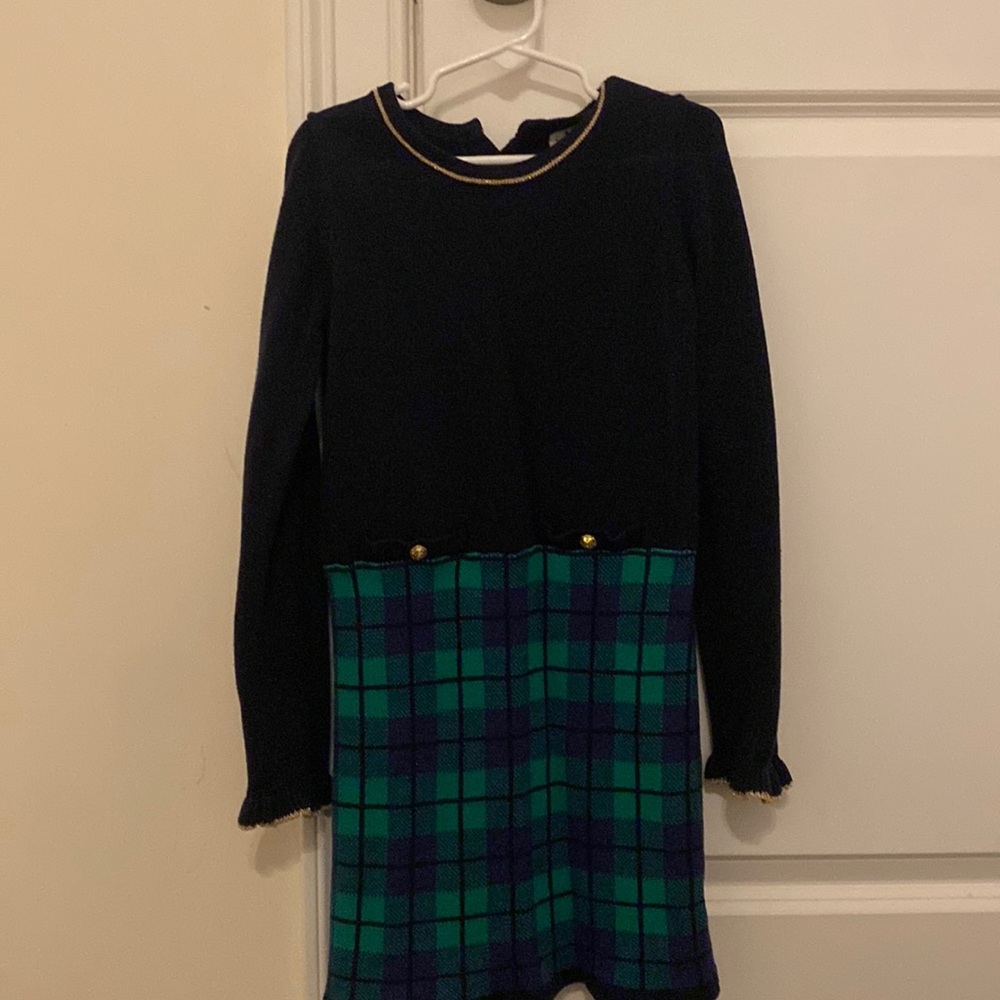 Janie and Jack Colorblock Plaid Dress